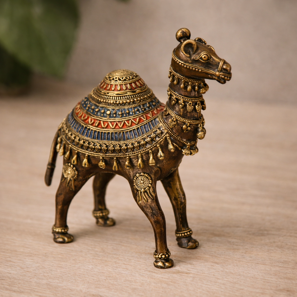 Handcrafted Dhokra Camel Figurine