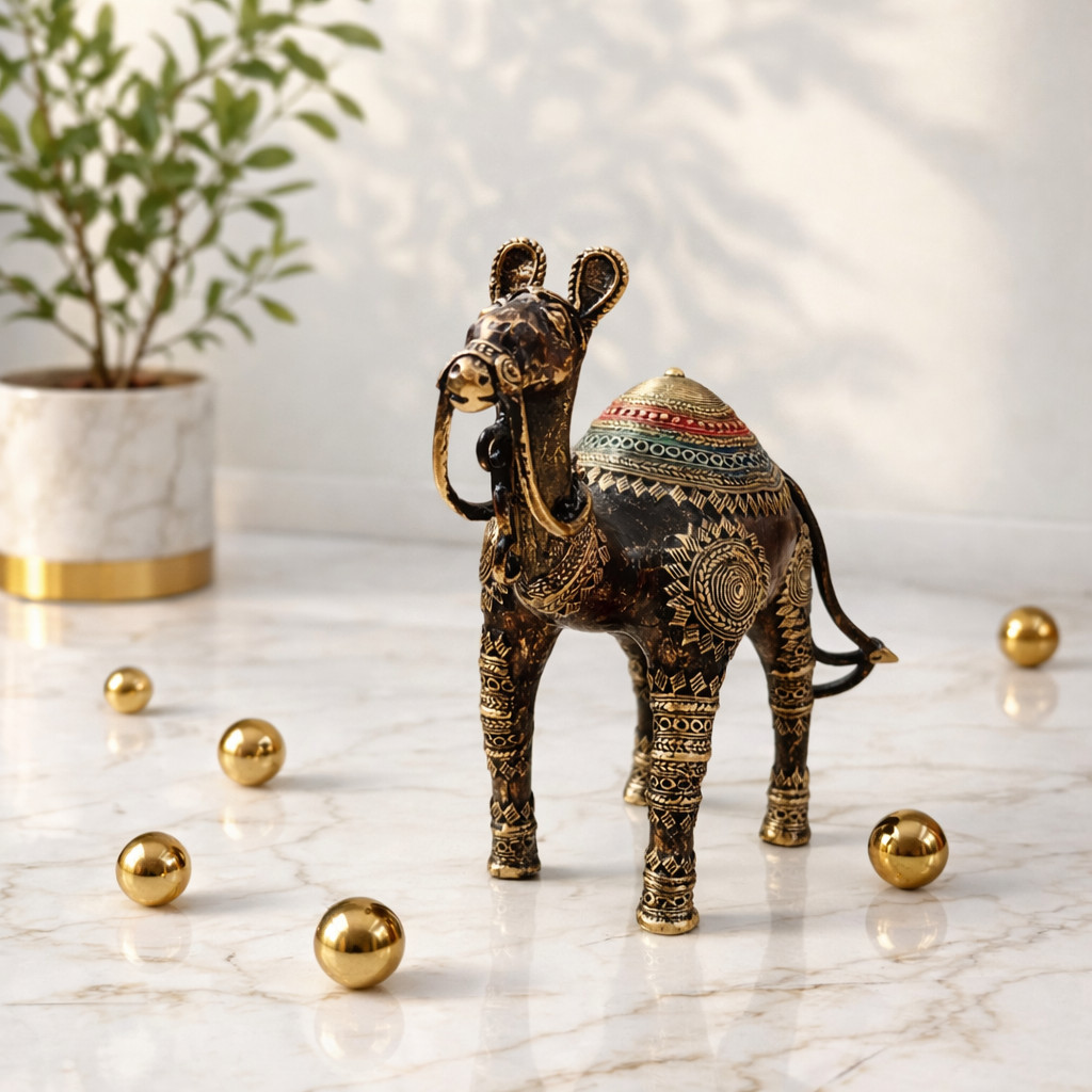 Handcrafted Dhokra Camel Figurine