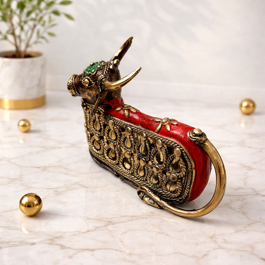 Handcrafted Dhokra Bull Figurine