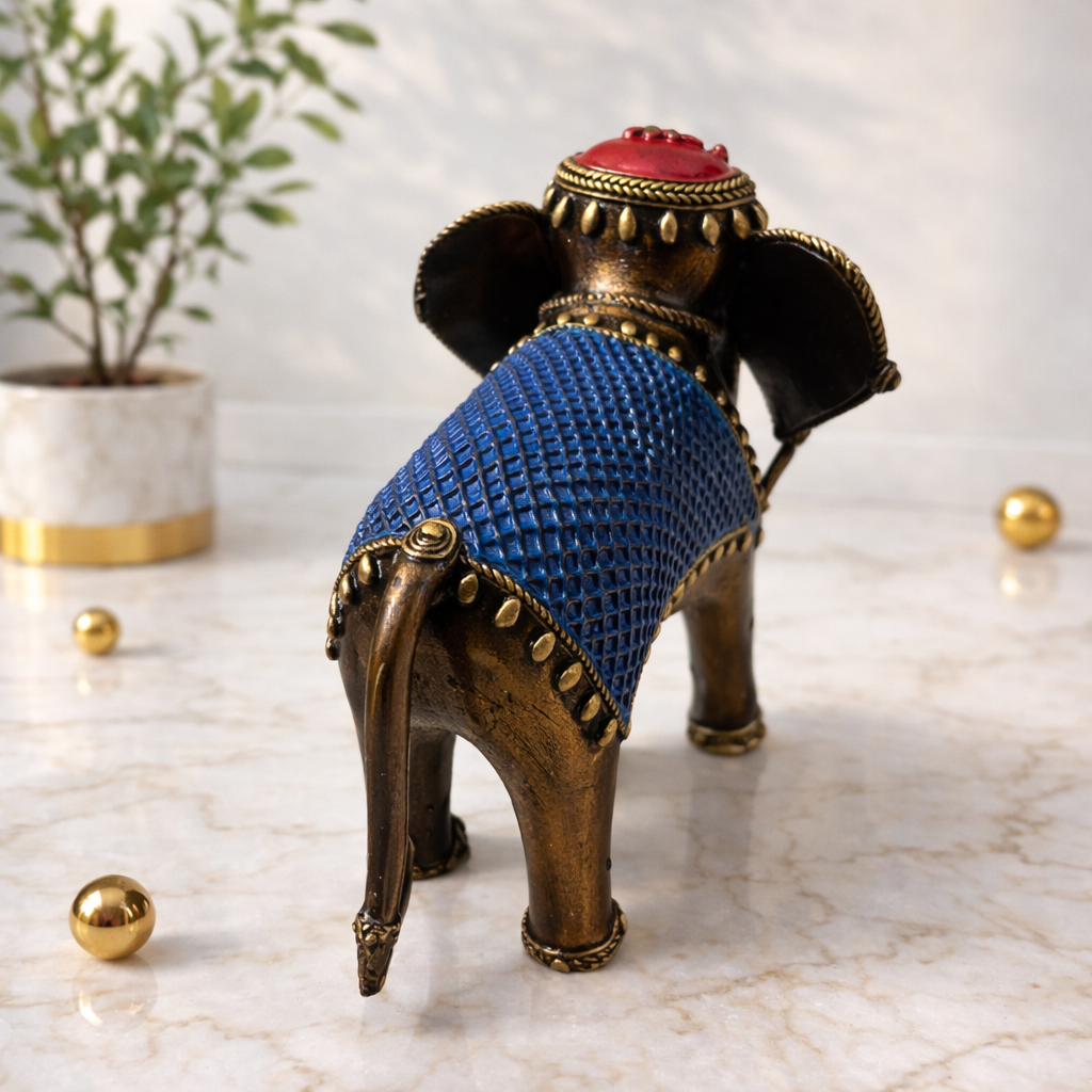 Handcrafted Dhokra Elephant Figurine