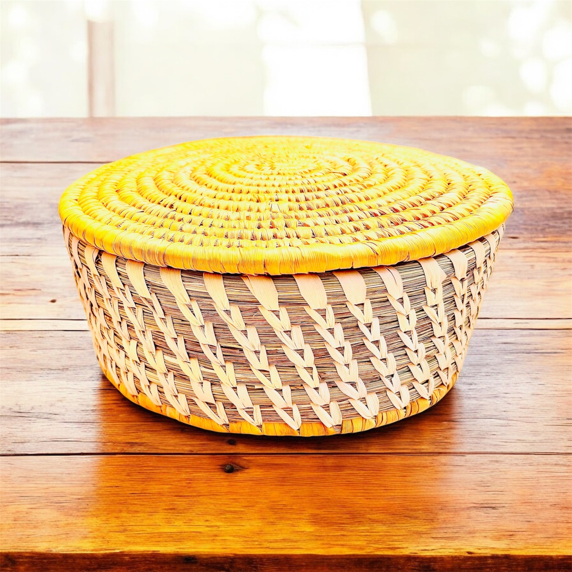 Roti Box - Golden Yellow - Sabai Grass