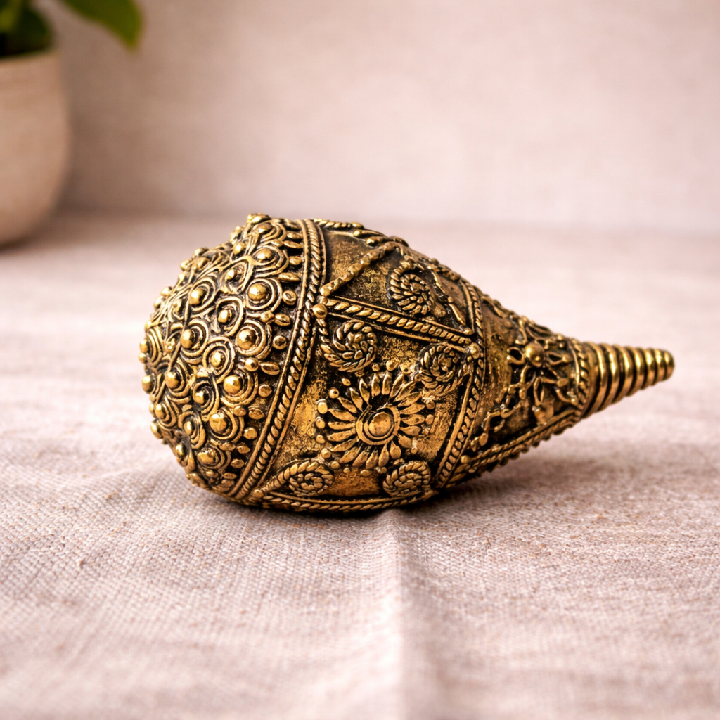 Handcrafted Dhokra Designed Conch