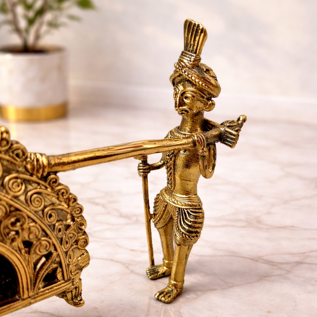 Handcrafted Dhokra Palki or Palanquin